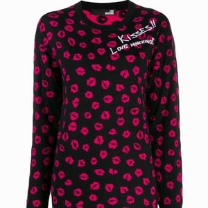 Love Moschino Kisses Jumper Sweater Dress